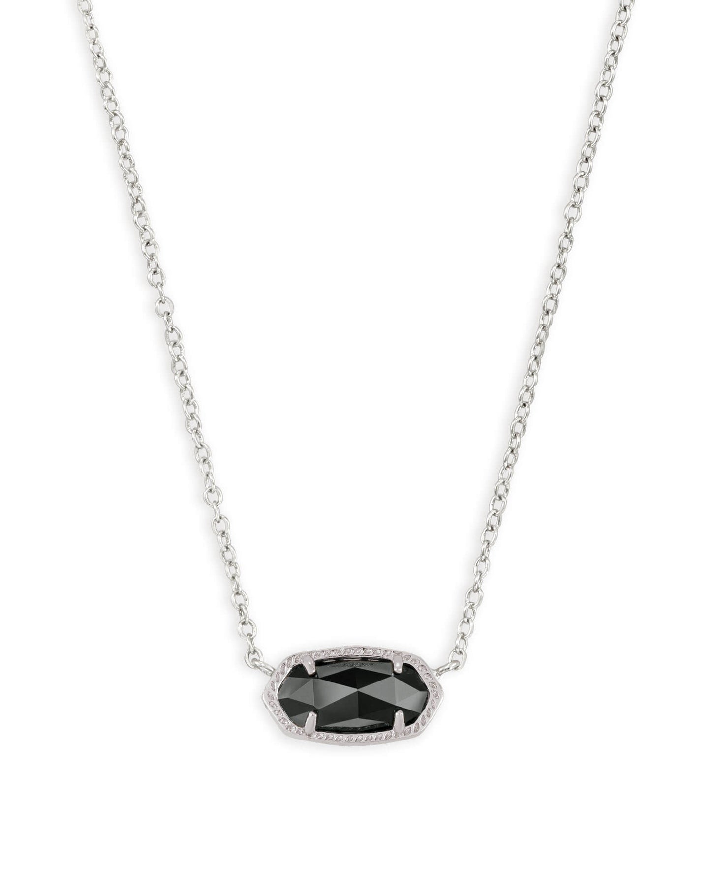 Elisa Necklace In Silver & Black