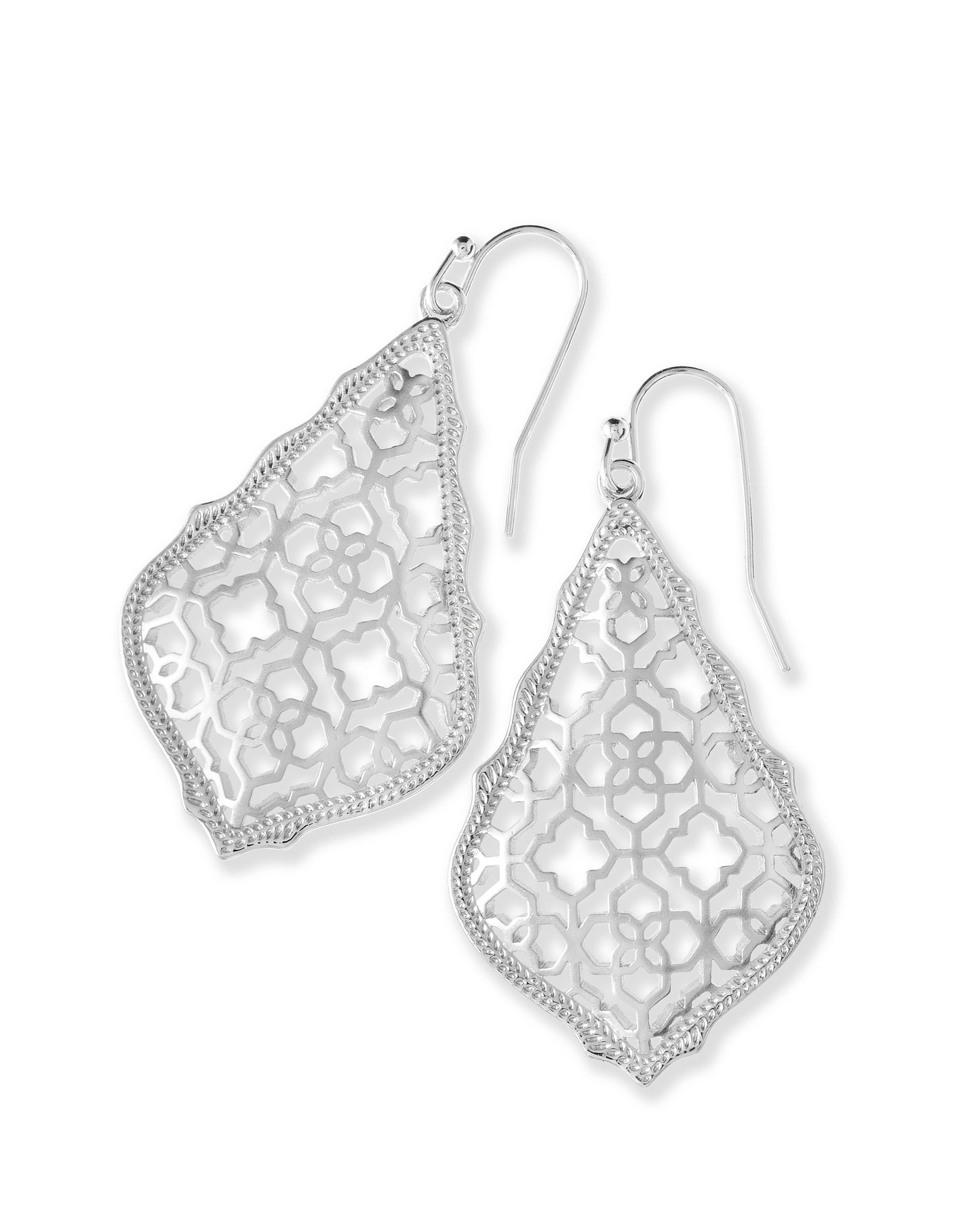 Addie Silver Earrings In Silver Filigree Mix