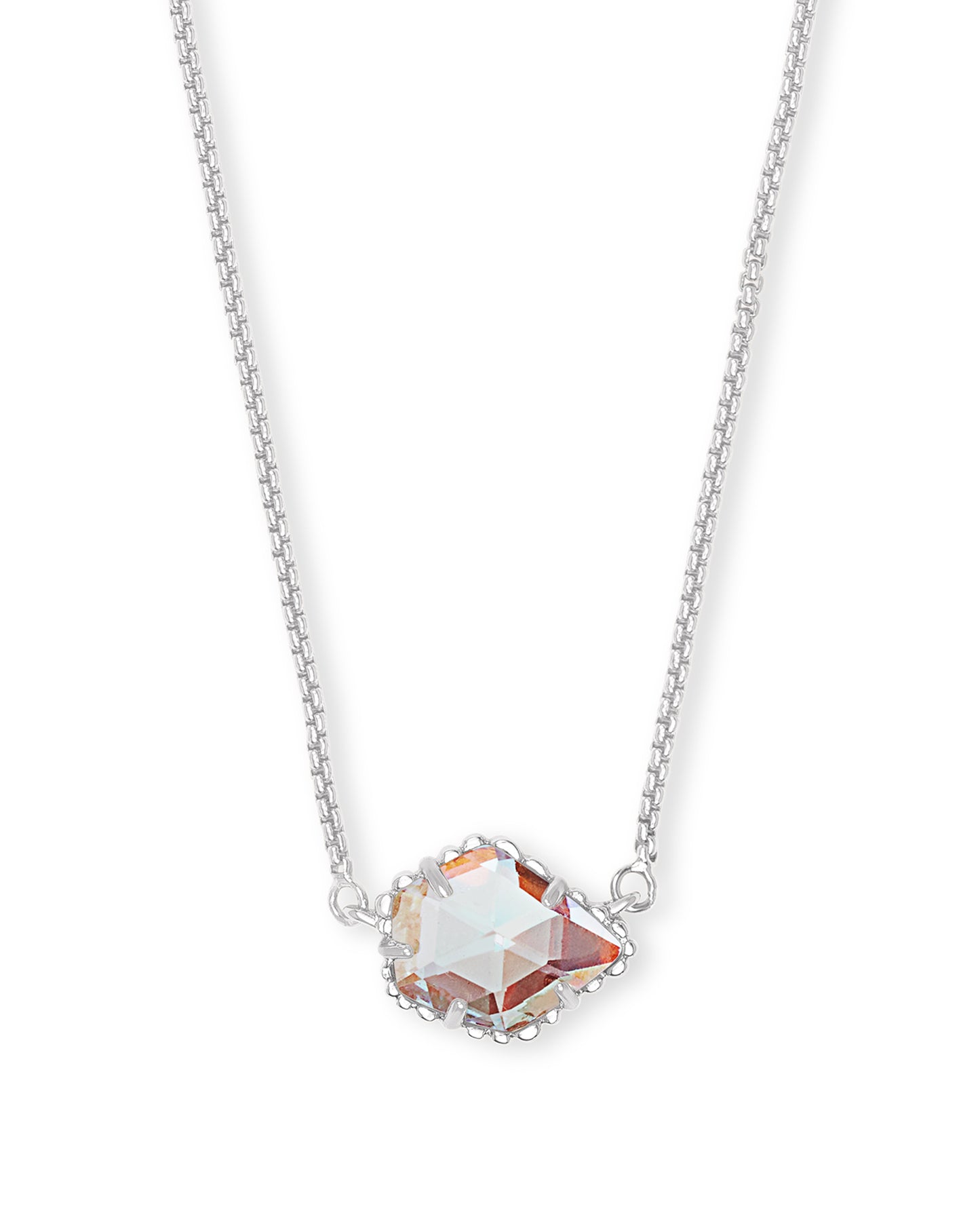 Tess Necklace | Silver & Dichroic