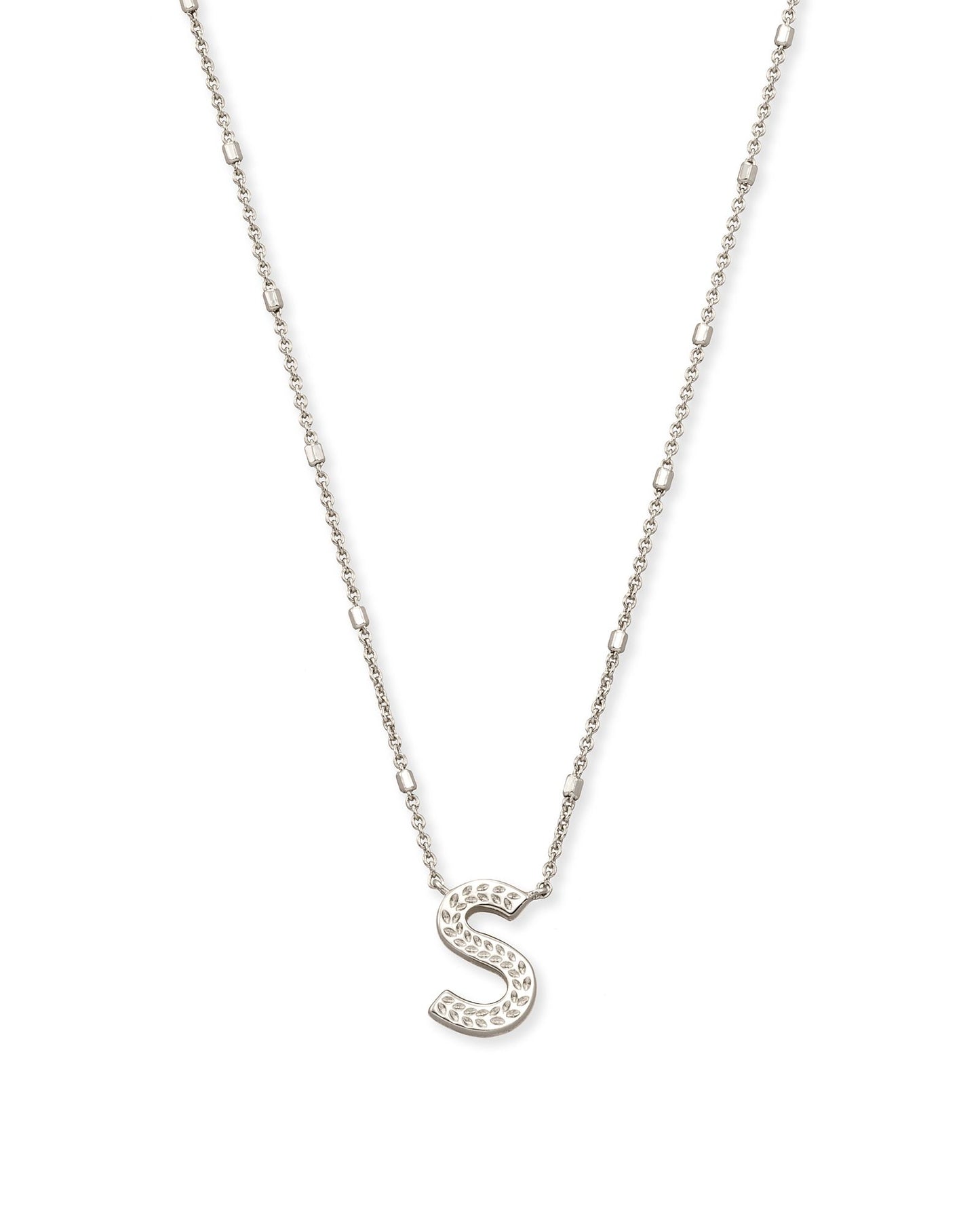 Letter Necklace | Silver