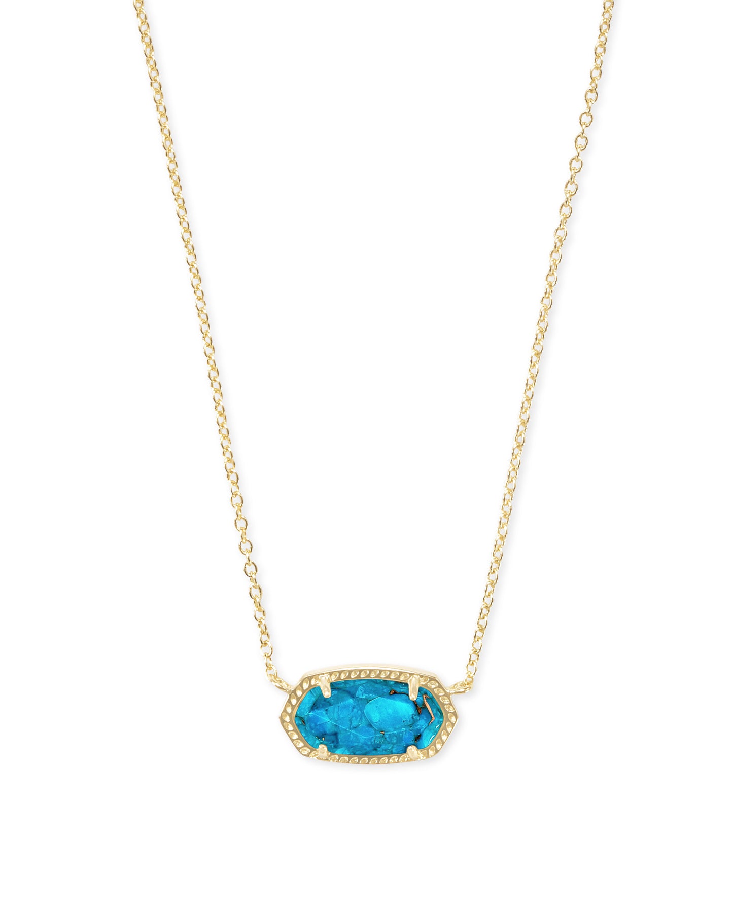 Elisa Necklace | Gold & Bronze Turquoise