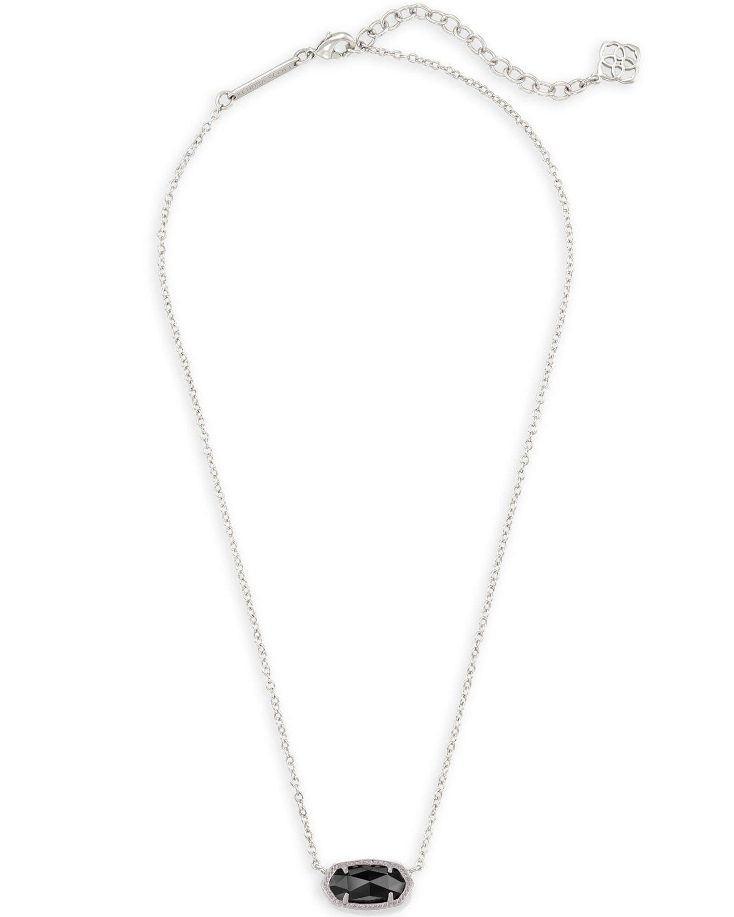 Elisa Necklace In Silver & Black