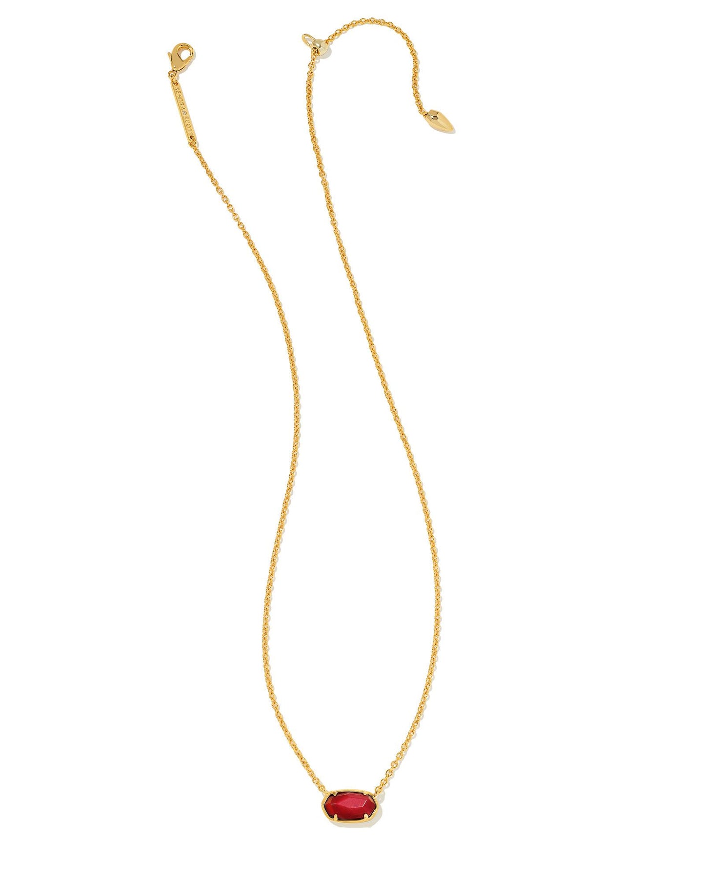 Grayson Short Necklace | Maroon Magnesite