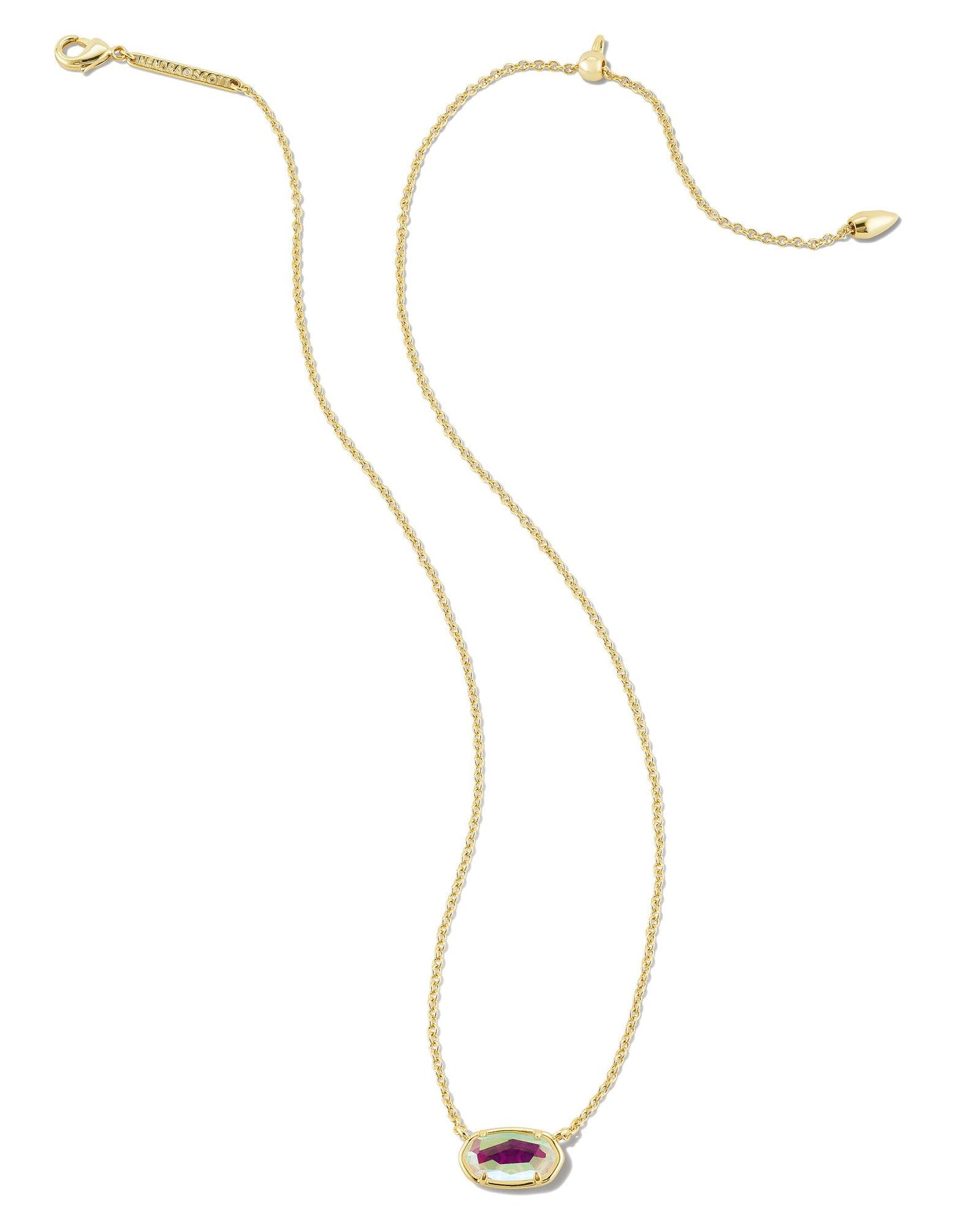 Grayson Short Necklace | Gold & Dichroic Glass