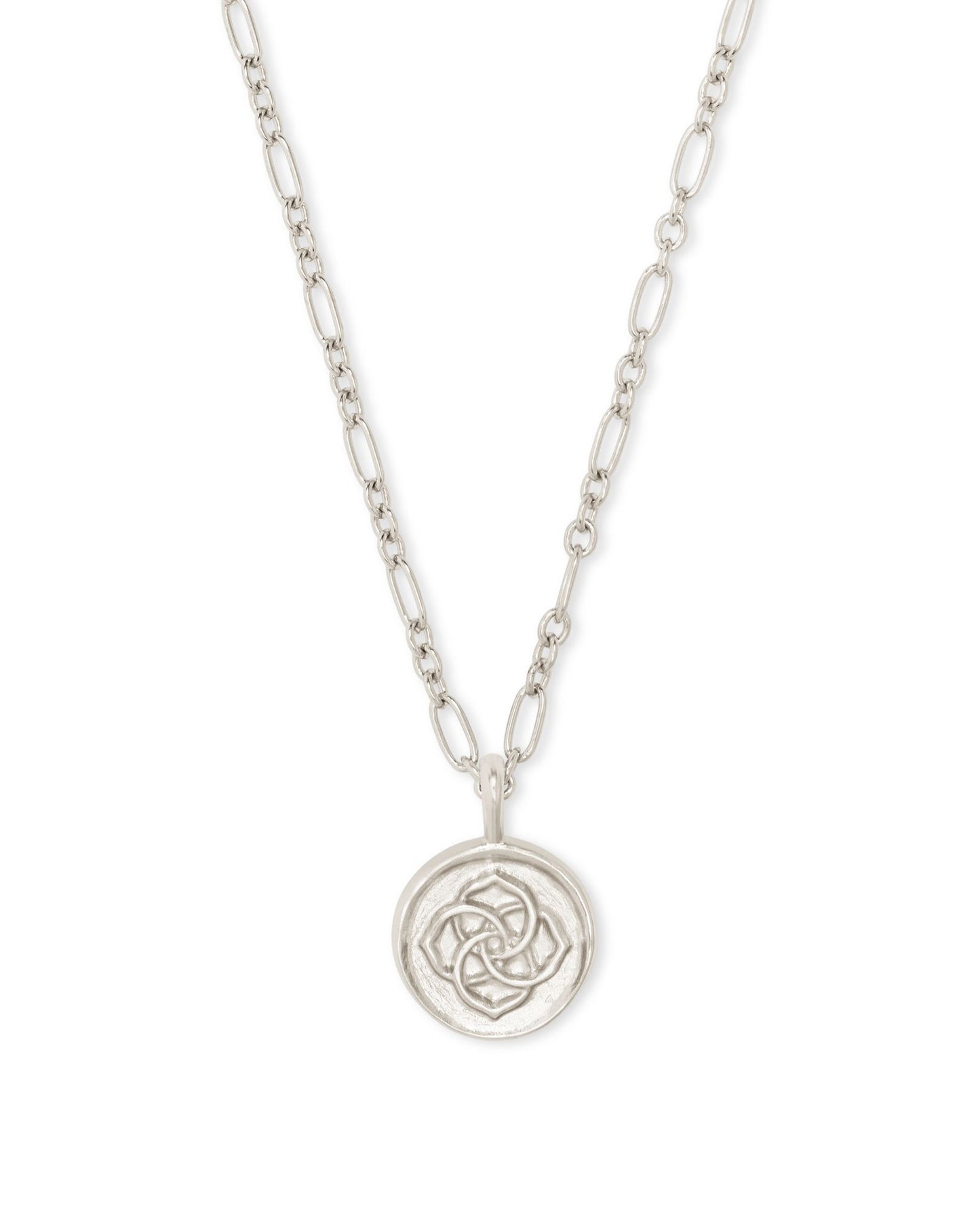 Dira Coin Necklace In Silver