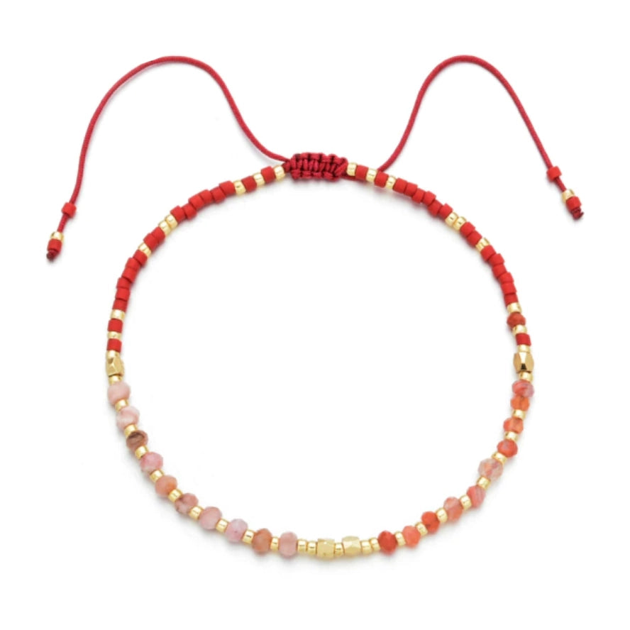 Healing Stone Stacking Bracelet | Sunstone