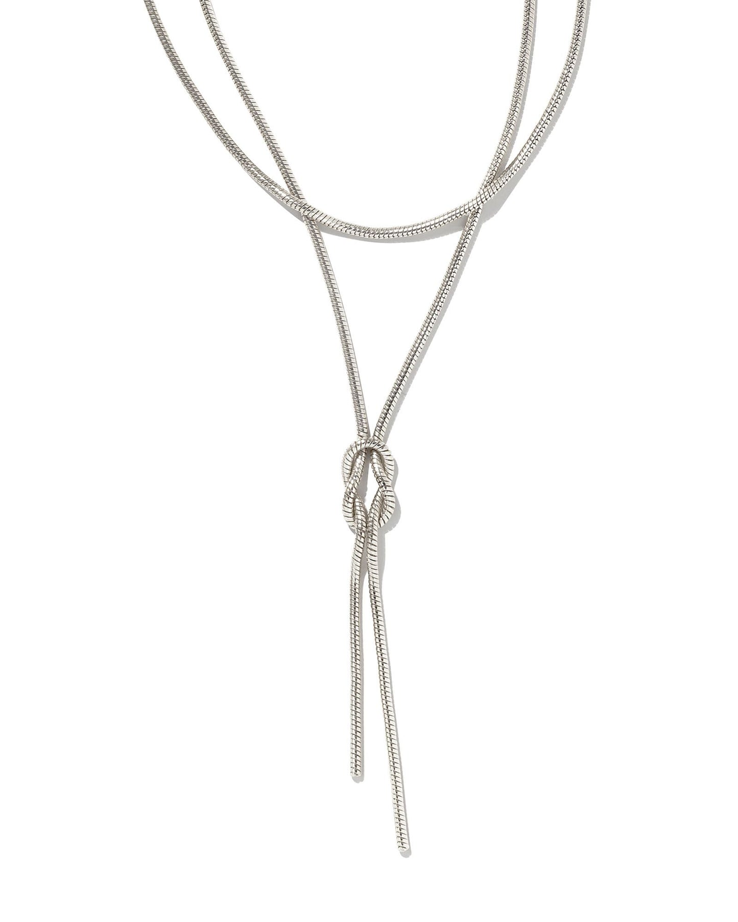 Annie Y-Necklace | Silver