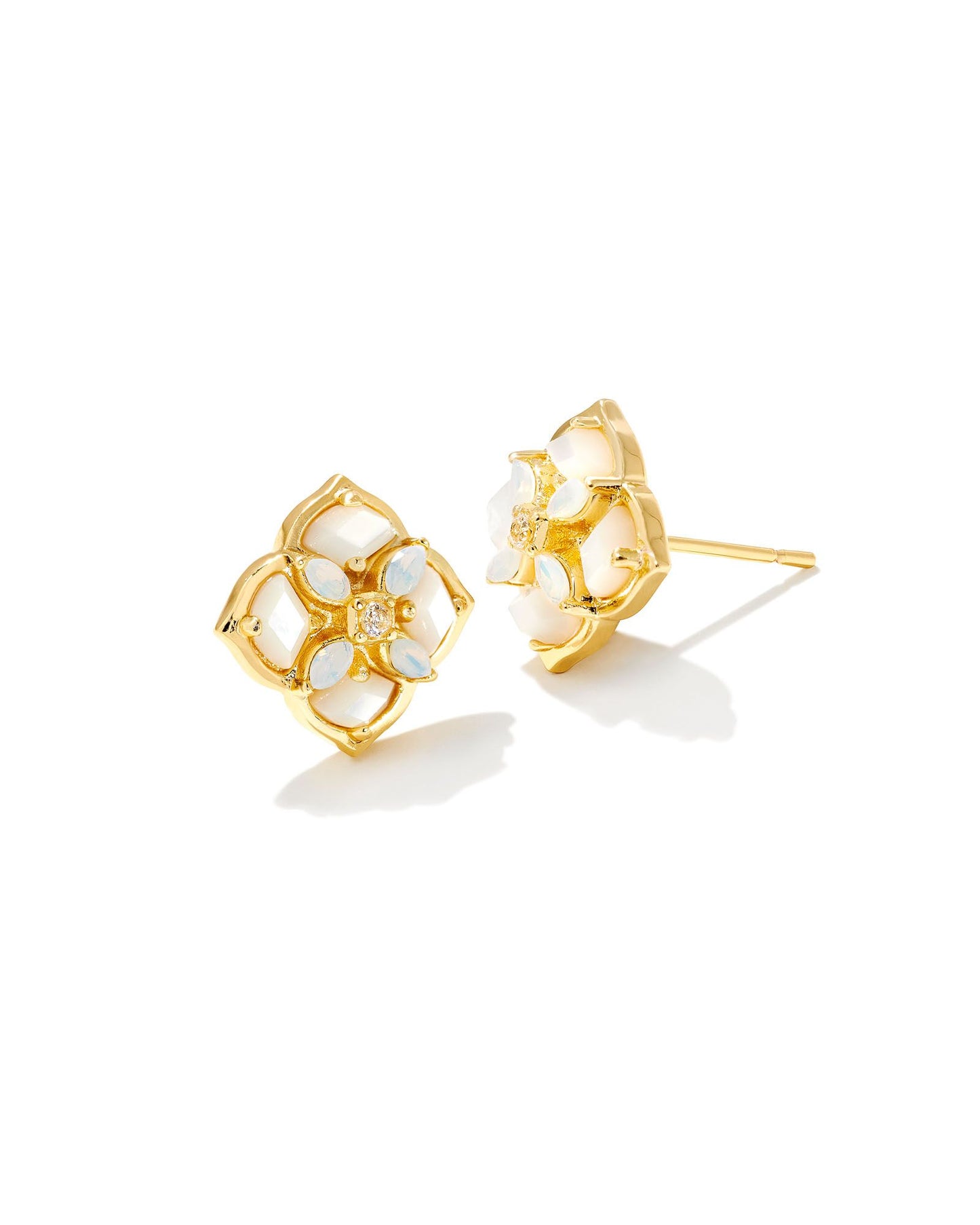 Dira Stud | Gold & Ivory Mix