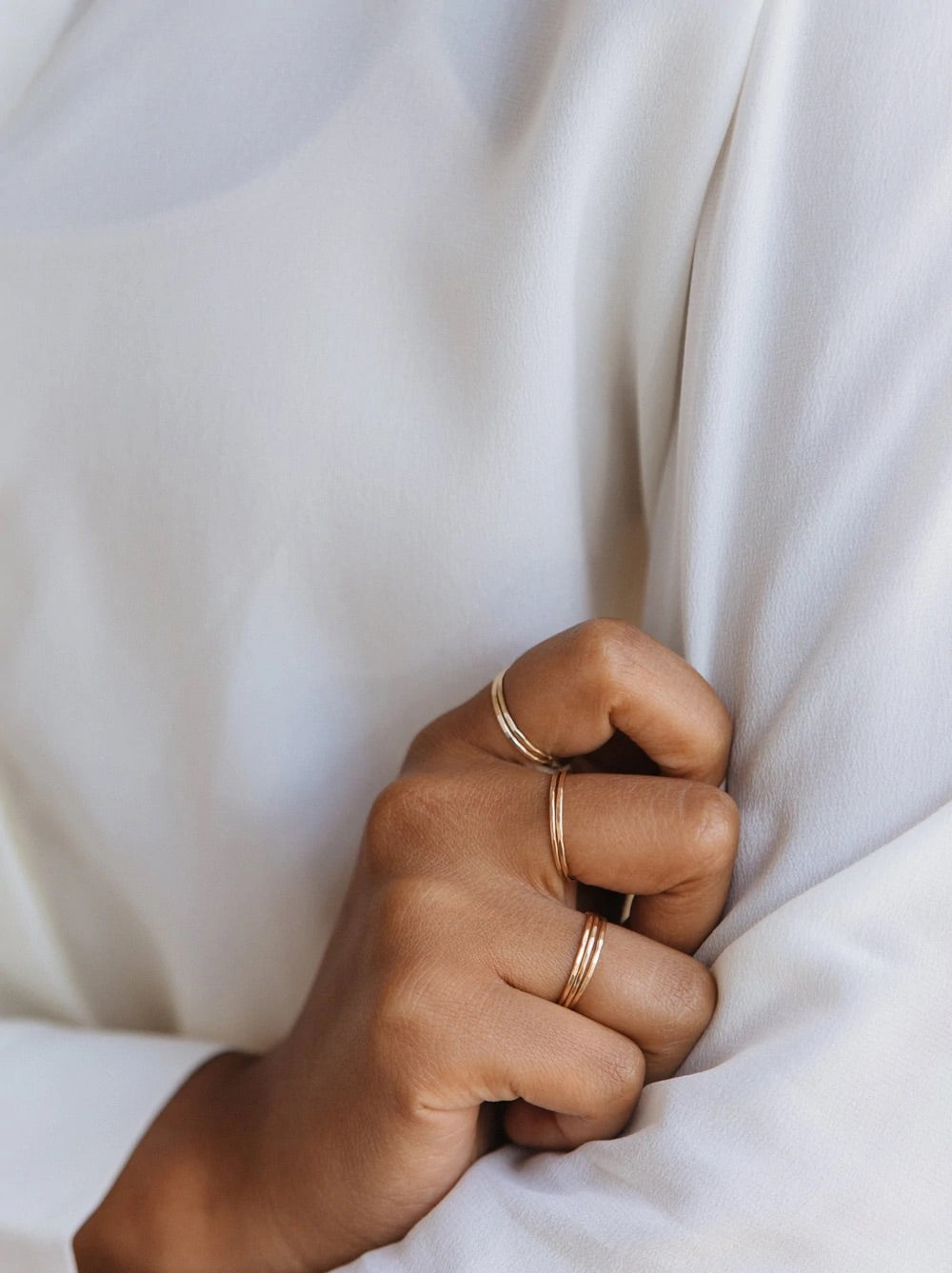 Hammered Stacking Ring