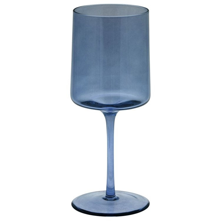 Mid Century Wine Glass | Blue