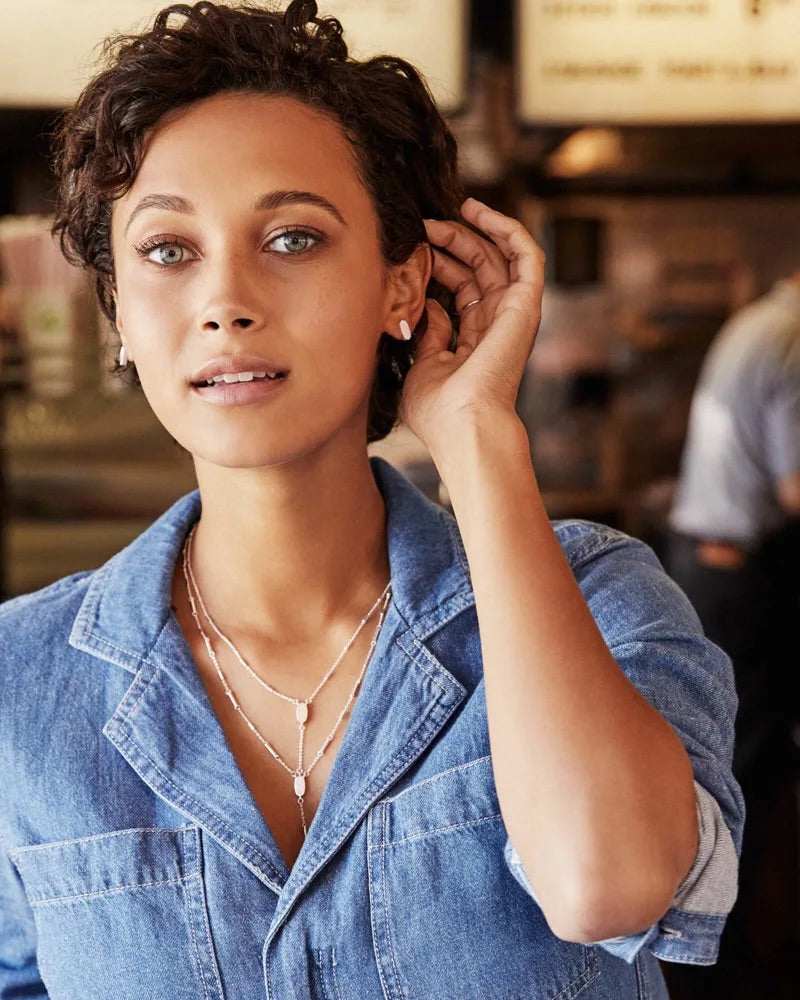 Barrett Stud Earrings In Rose Gold