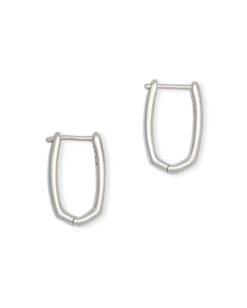 Ellen Huggie Earrings In Sterling Silver