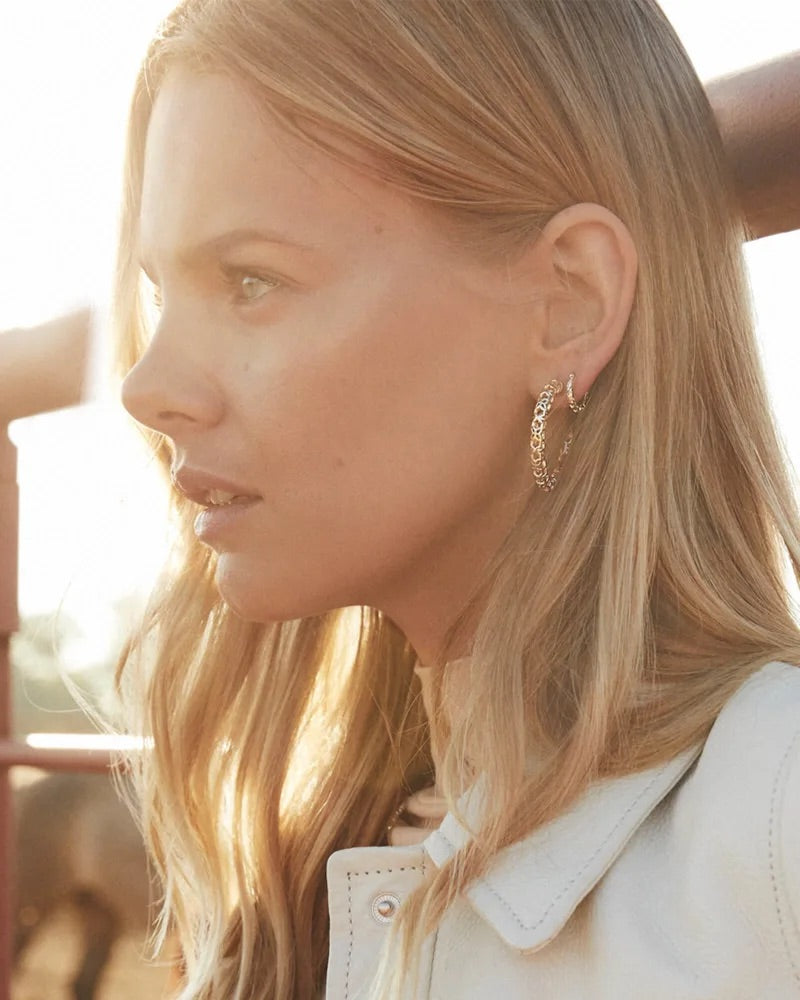 Maggie Huggie Earring In Rose Gold