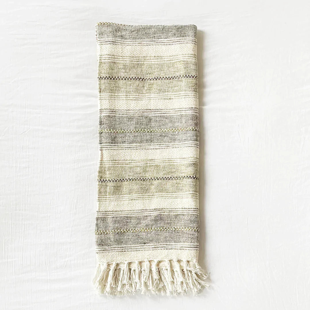 Swedish Isles Textured Striped Throw/Blanket