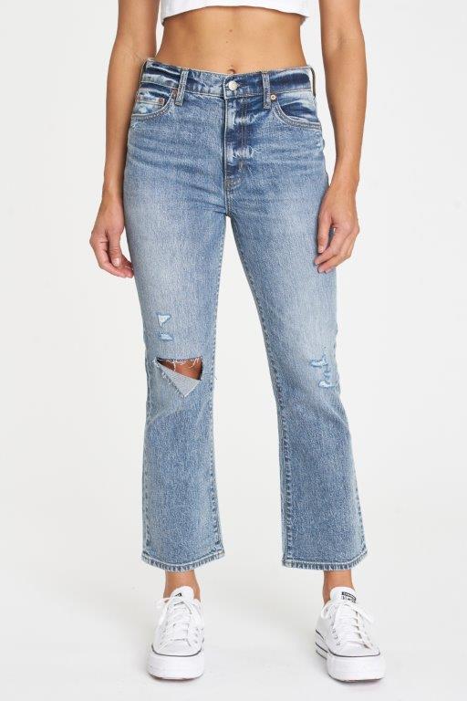 Shy Girl High Rise Crop Flare | Deep Dive