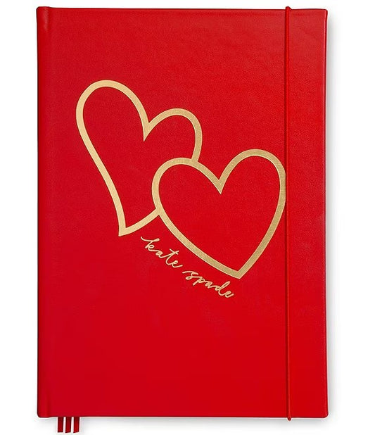 Take Note XL Notebook | Brushstroke Hearts