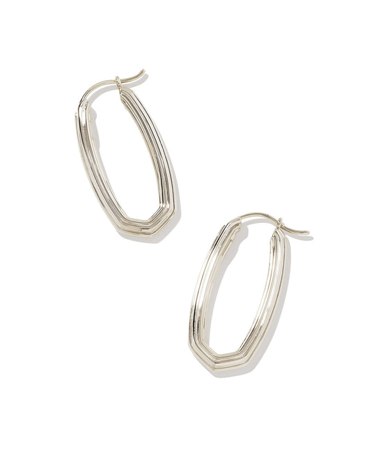 Heather Hoop Earrings | Silver