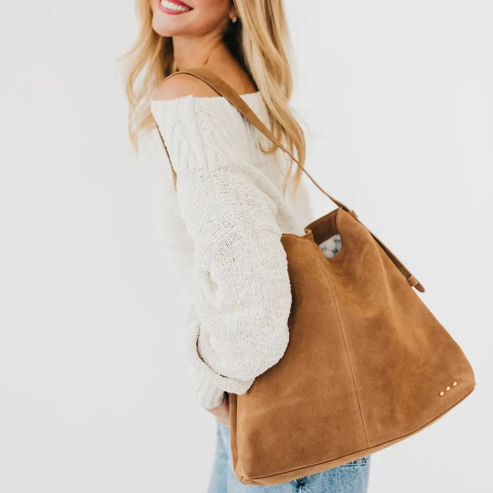 Evie Suede Hobo Shoulder Bag