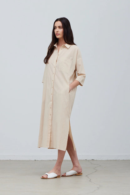 Cotton Shirt Dress