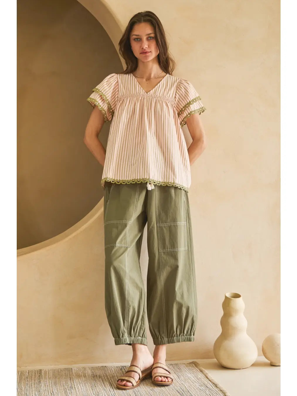 Flutter Sleeve Top