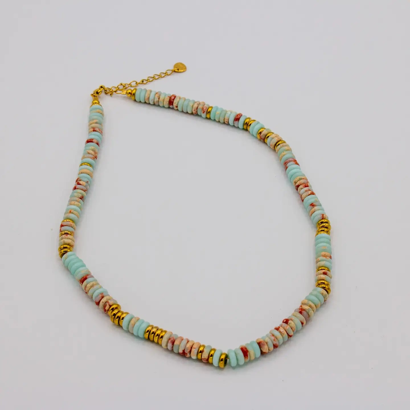 Coastal Blue Beaded Necklace