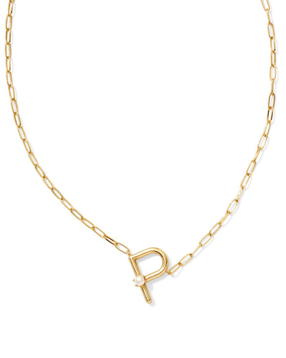 Pearl Letter Short Pendant | A