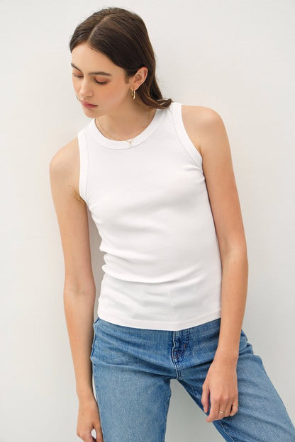 Basic Cotton Round Neck Tank Top