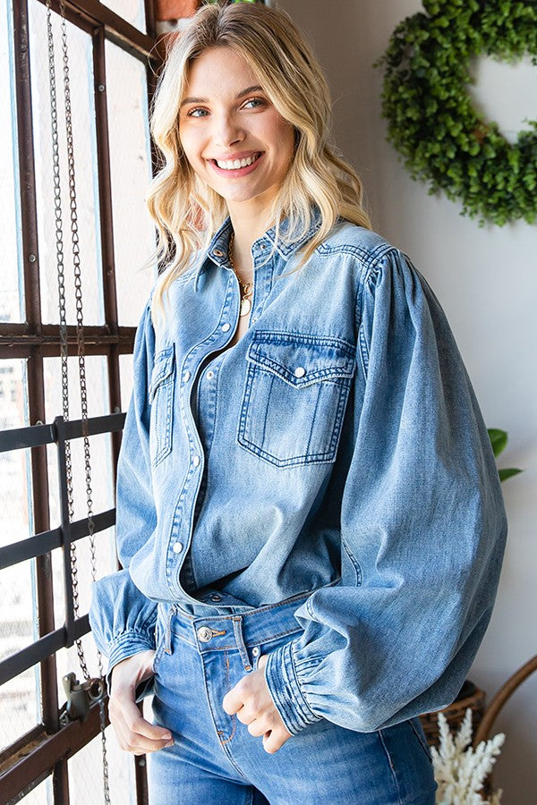 Plus | Rhinestone Fringe Denim Jacket