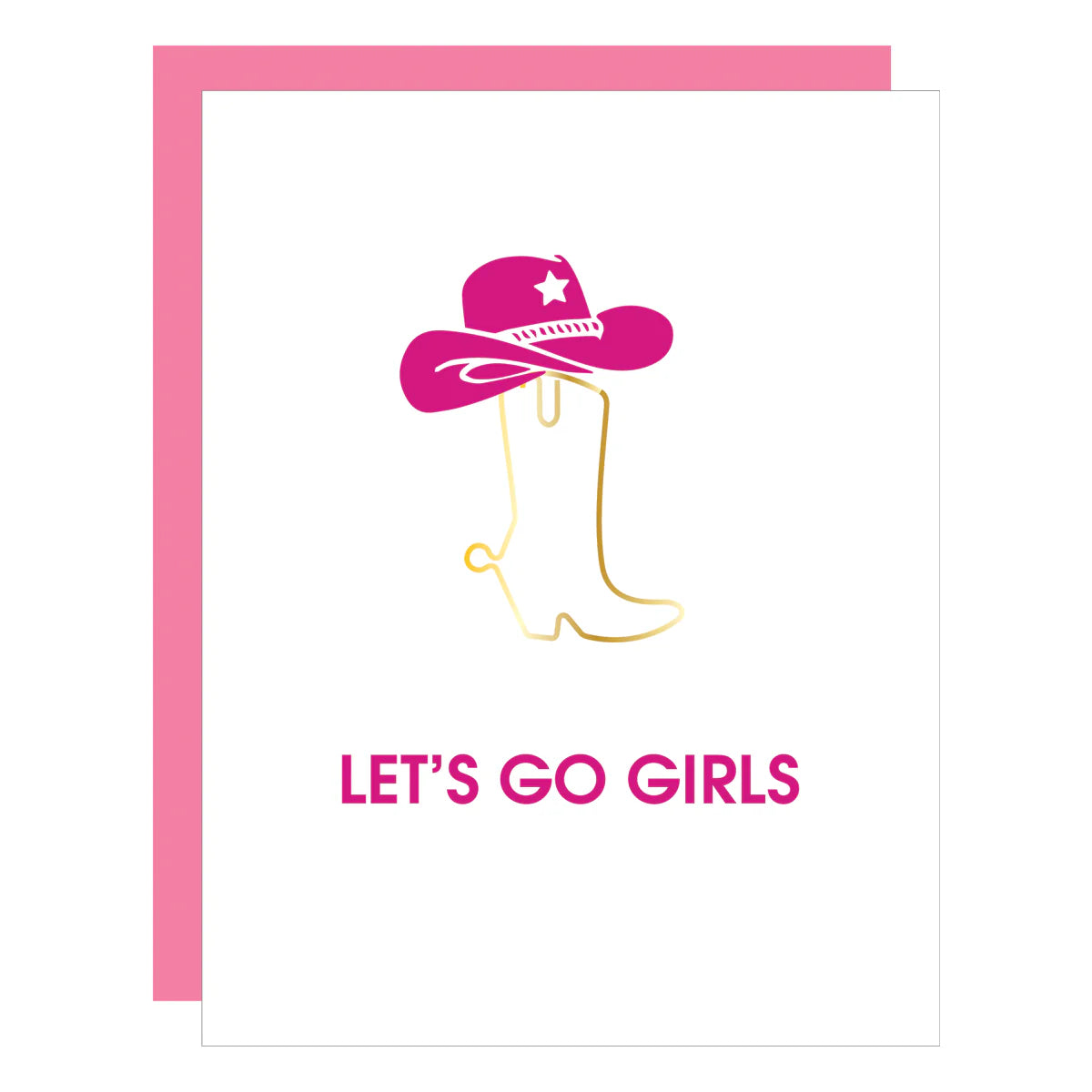 Lets Go Girls Paperclip Card