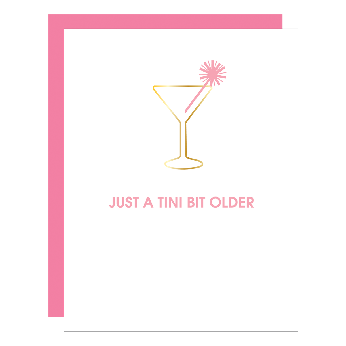 Just a Tini Bit Older Martini Paperclip Card