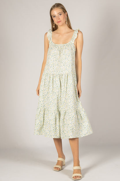 Poplin Ruffle Strap Dress