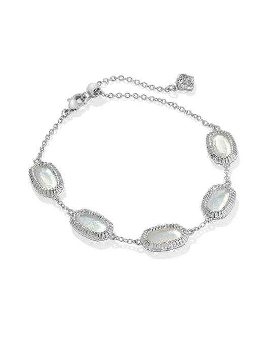 Grayson Ridge Frame Link Bracelet | Silver & Ivory Mother-of-Pearl