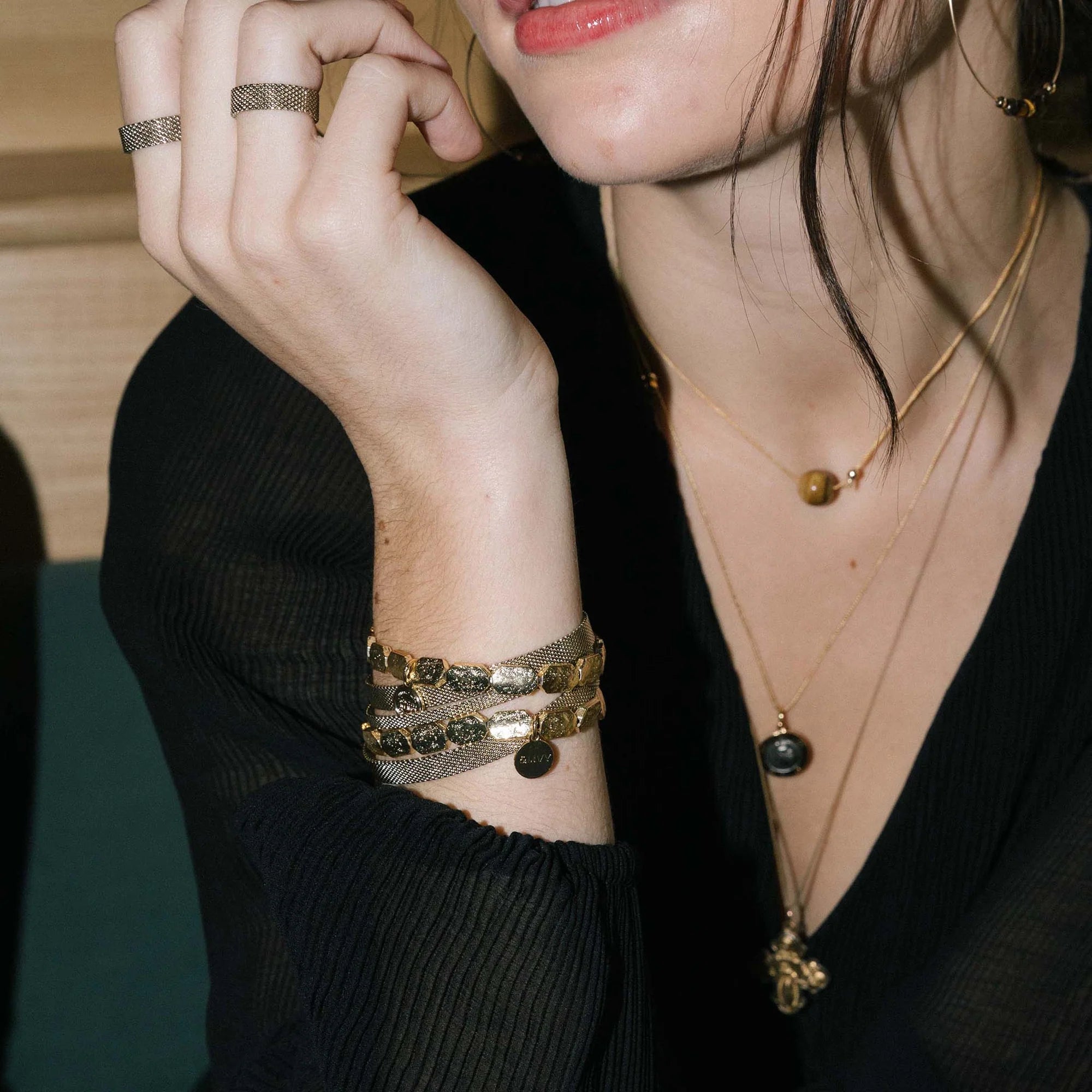 Right On! Beaded Stretch Bracelet