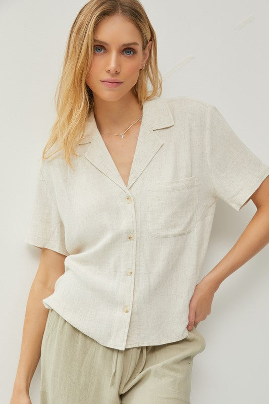 Linen Button Down Shirt