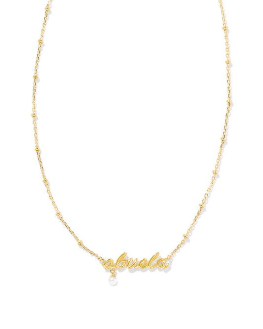 Abuela Script Necklace | Gold