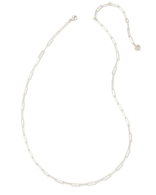 Courtney Paperclip Necklace | Silver