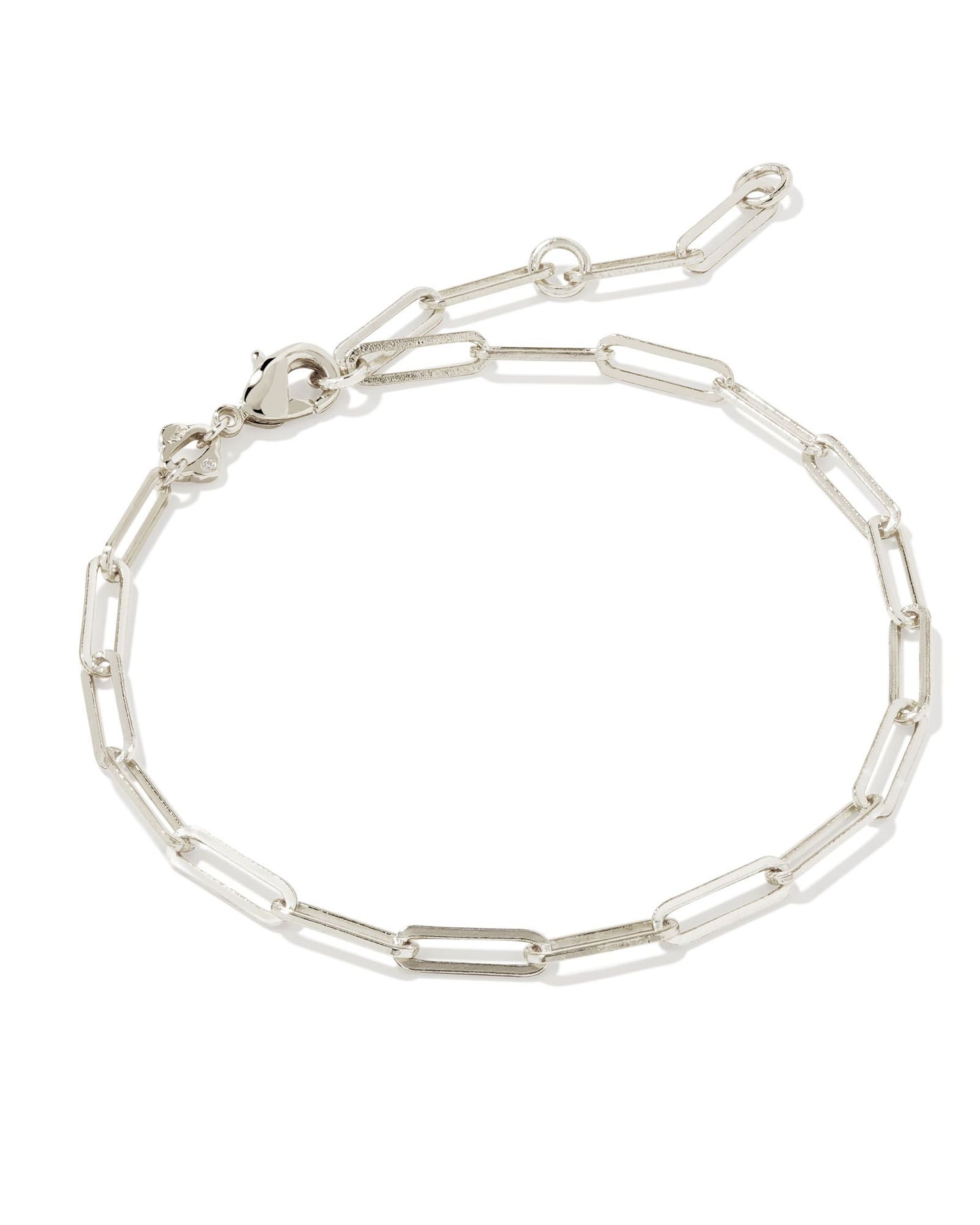 Courtney Paperclip Bracelet | Silver