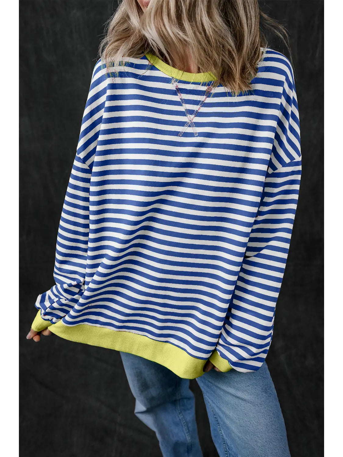 Stripe Long Sleeve Sweatshirt