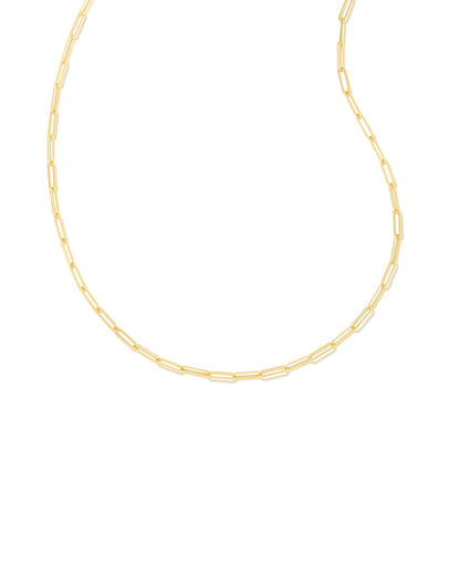 Courtney Paperclip Necklace | Gold