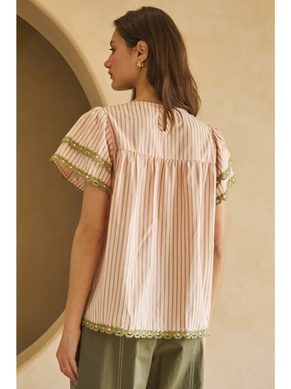 Flutter Sleeve Top