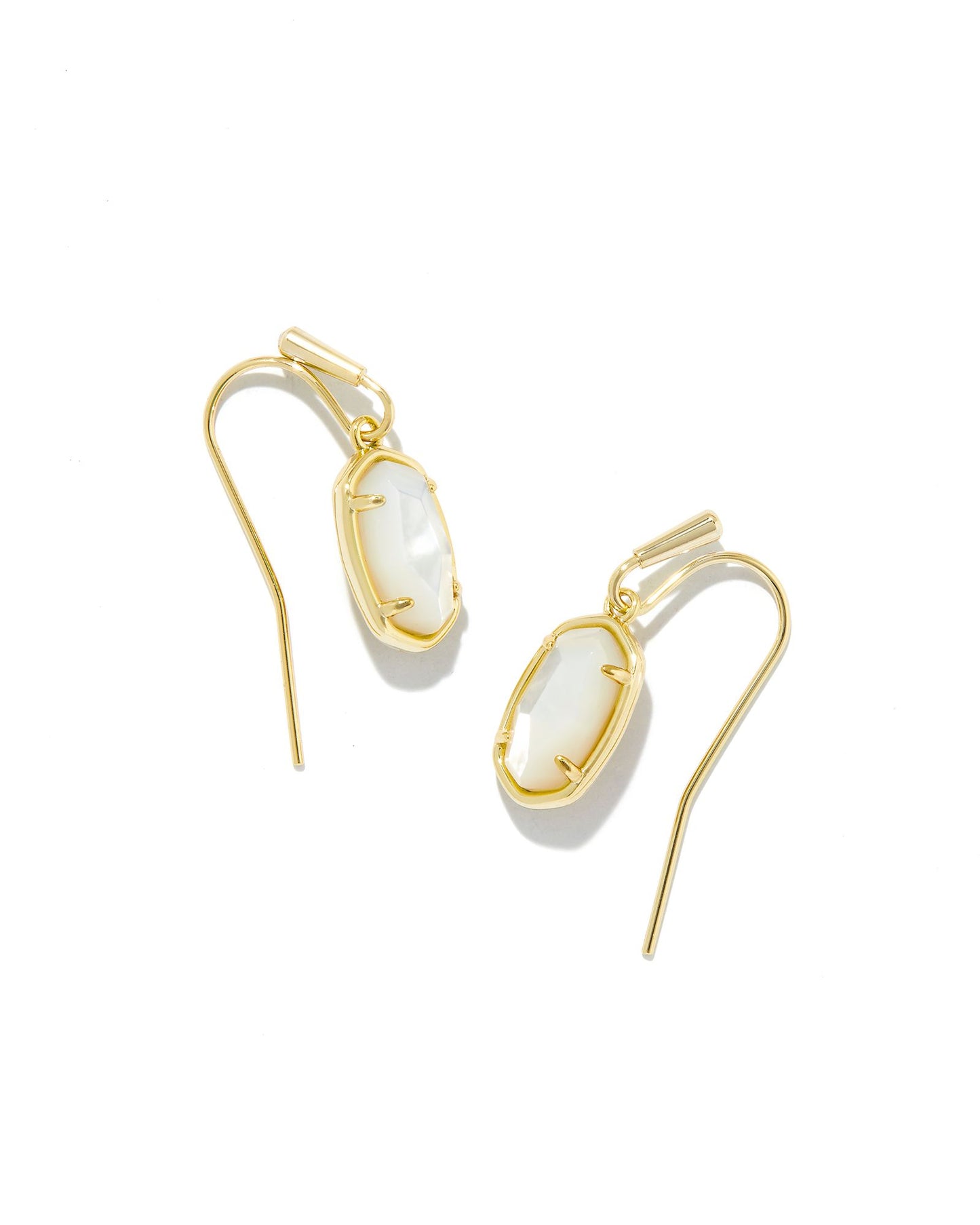 Grayson Drop Earrings | Gold & Ivory Mother-of-Pearl