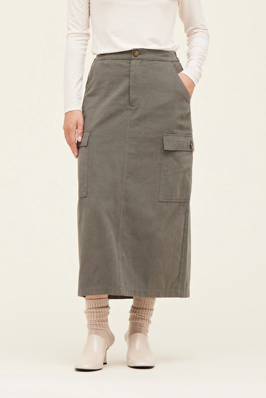 Cargo Twill Skirt