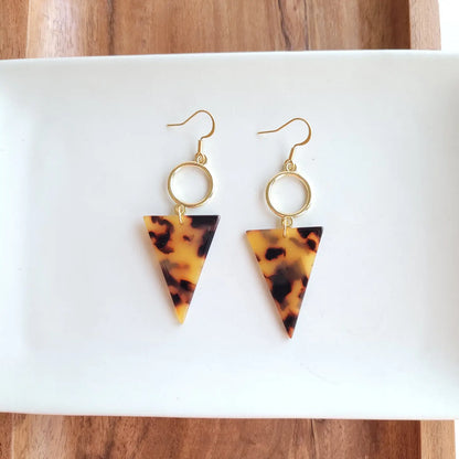 Olivia Earrings | Tortoise