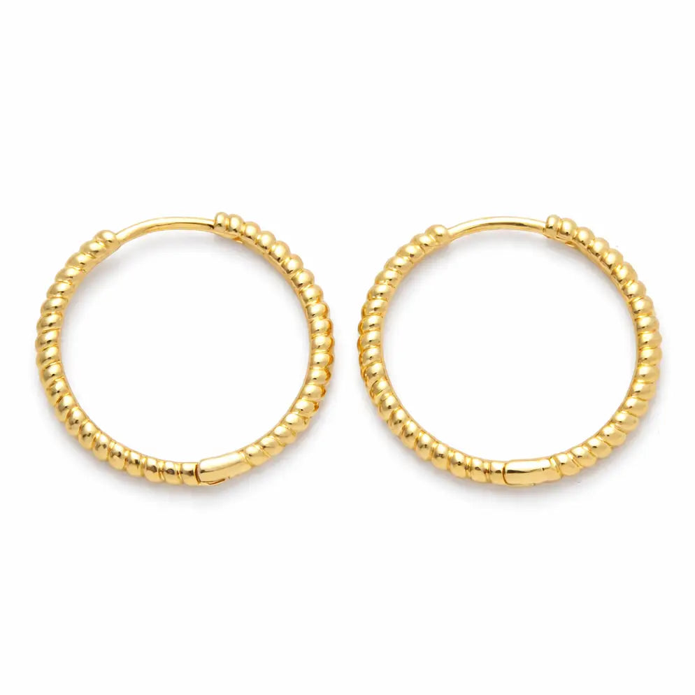 Ribbed Croissant Hoops