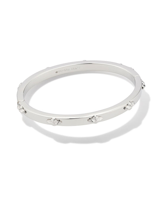 Abbie Metal Bangle Bracelet | Silver S/M