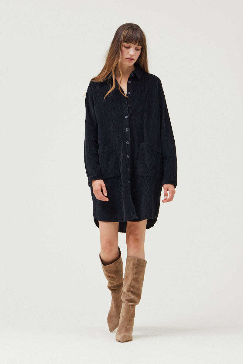 Corduroy Shirt Dress