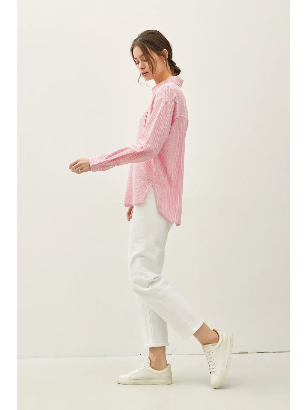 Pinstripe Button Down Shirt