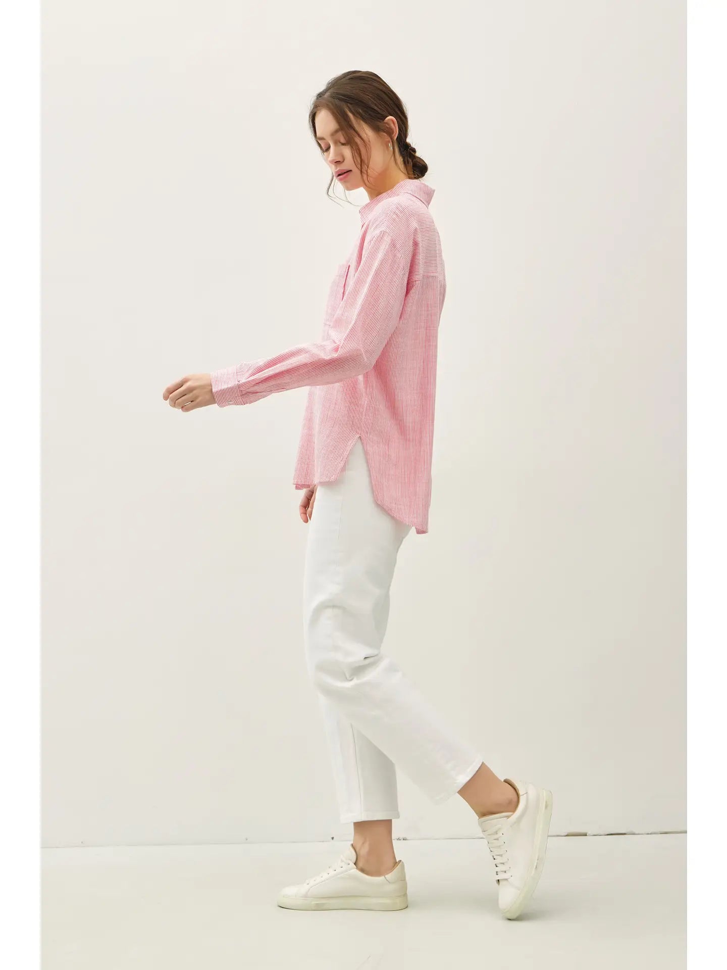 Pinstripe Button Down Shirt