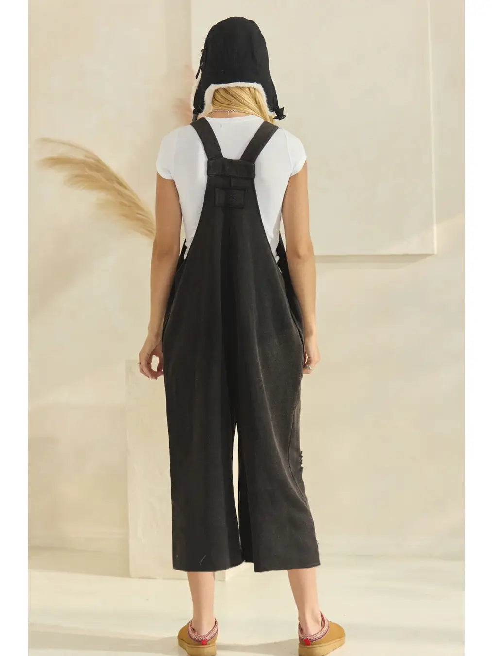 Acid Washed French Terry Jumpsuit