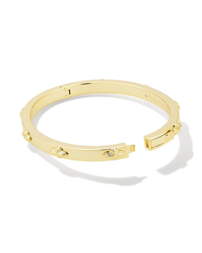 Abbie Metal Bangle Bracelet | Gold M/L